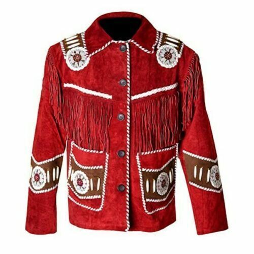Red Western Cowboy Beaded Style