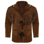 Leather Western Wear Jacket Native American