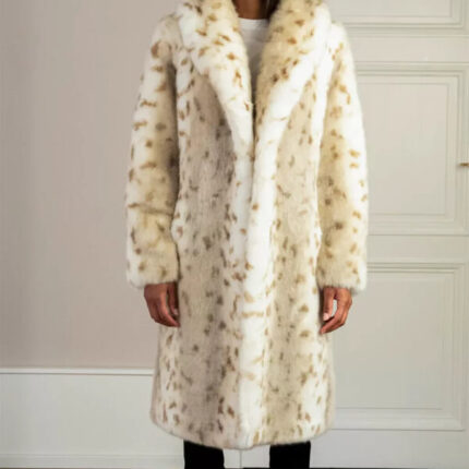 White Leopard Coat