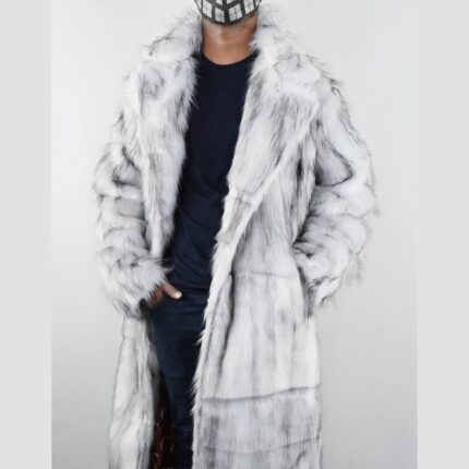 Ken White Faux Fur Coat