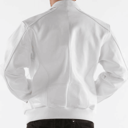 Men Basic in White Plush Jacket